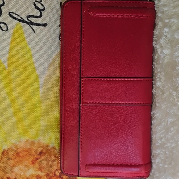 Coach SOHO Project Or Not Red Leather Women's Wallet - Picture 5 of 15